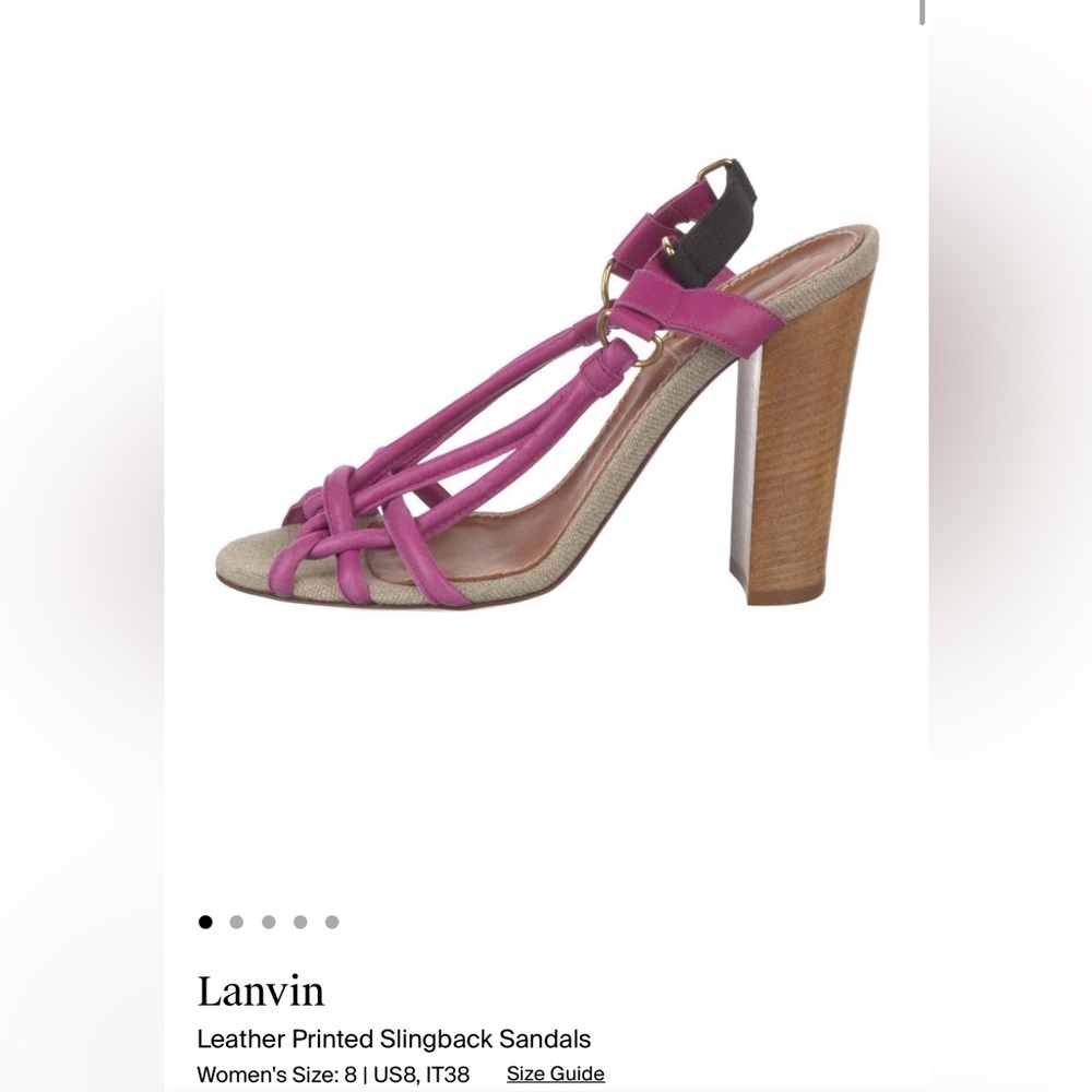 Lanvin Pink Fuscia Heels- Size 38